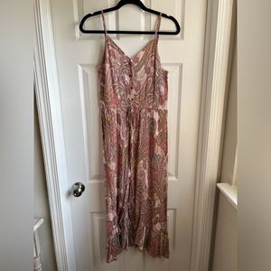 High Low Paisley Dress
